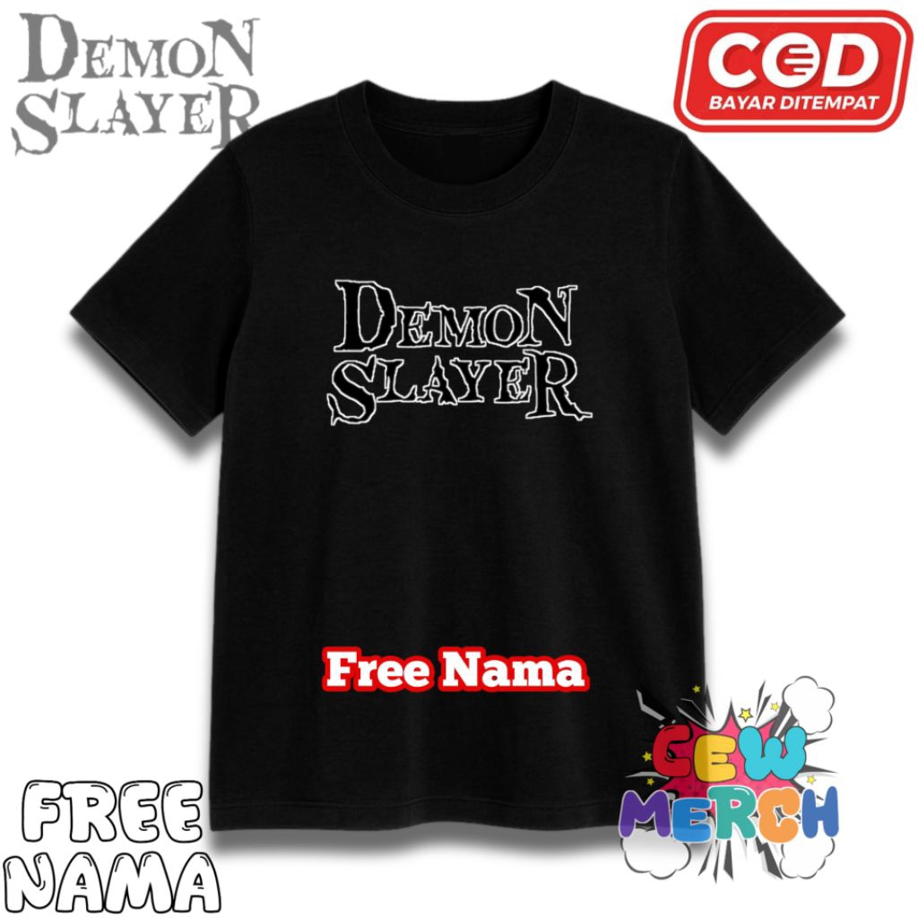 Kaos Anak DEMON SLAYER - T shirt anak  DEMON SLAYER- Kaos Anak Free Nama