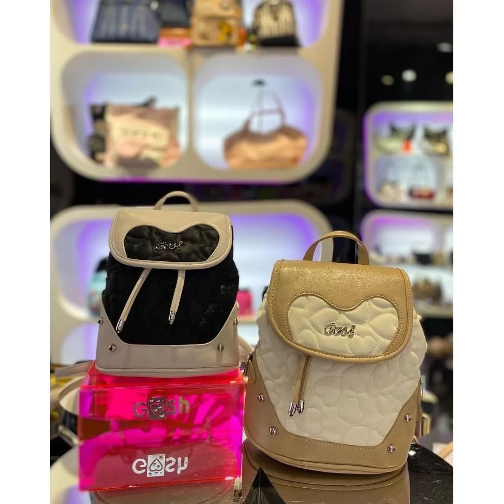 [Bisa COD] Ready Tas Ransel Gosh Original New art 361 Off White Black