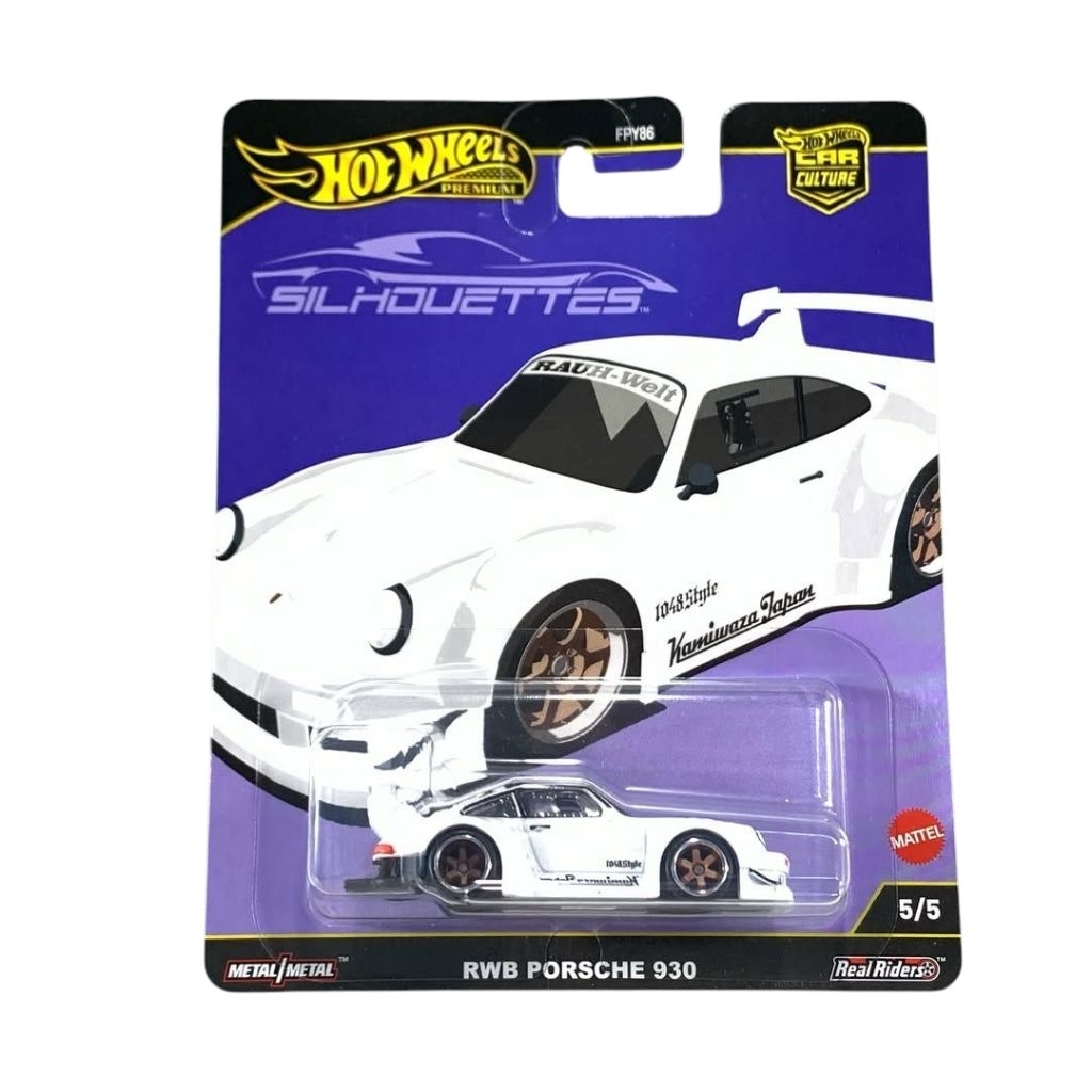 Hot Wheels Porsche RWB Putih 930 Hotwheels Silhouettes