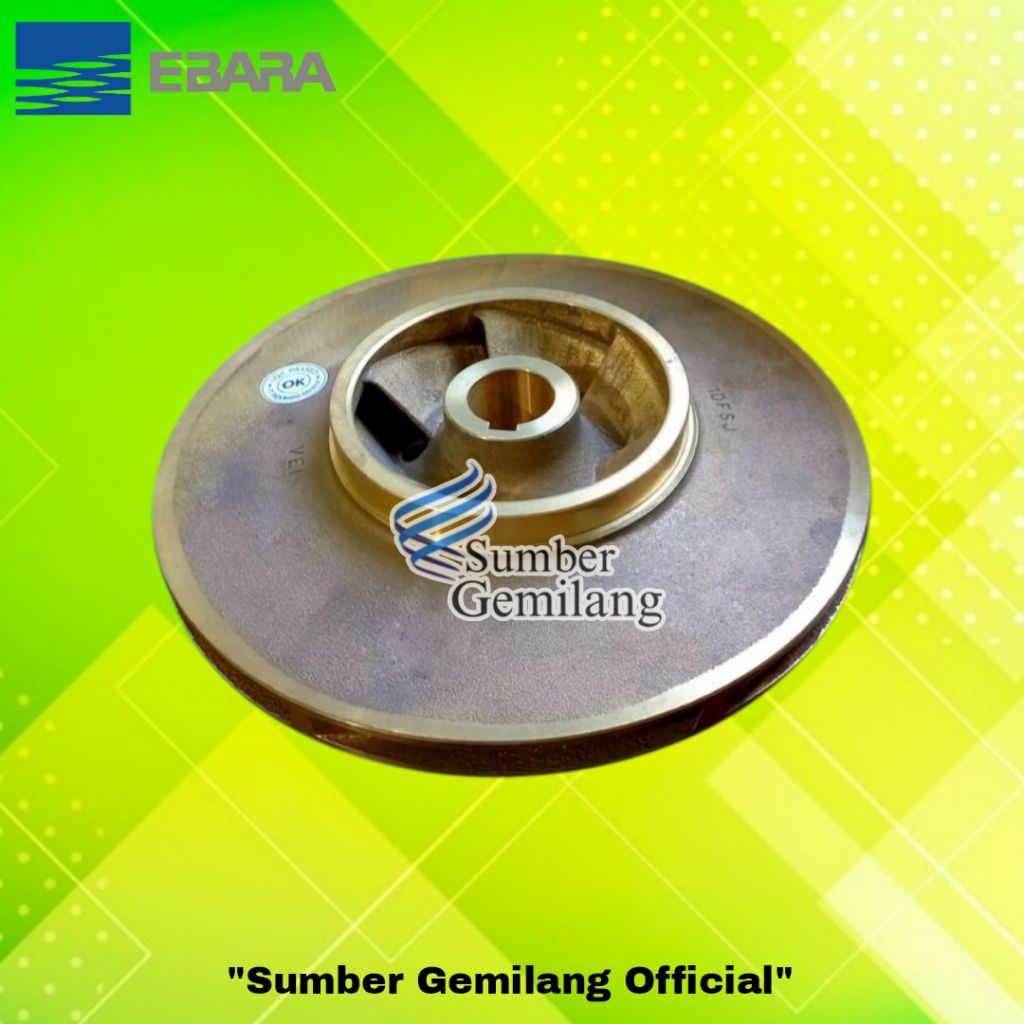 Impeller Pompa Ebara 80×65 FSJA Kipas Kuningan Pompa Ebara 80×65 FSJA