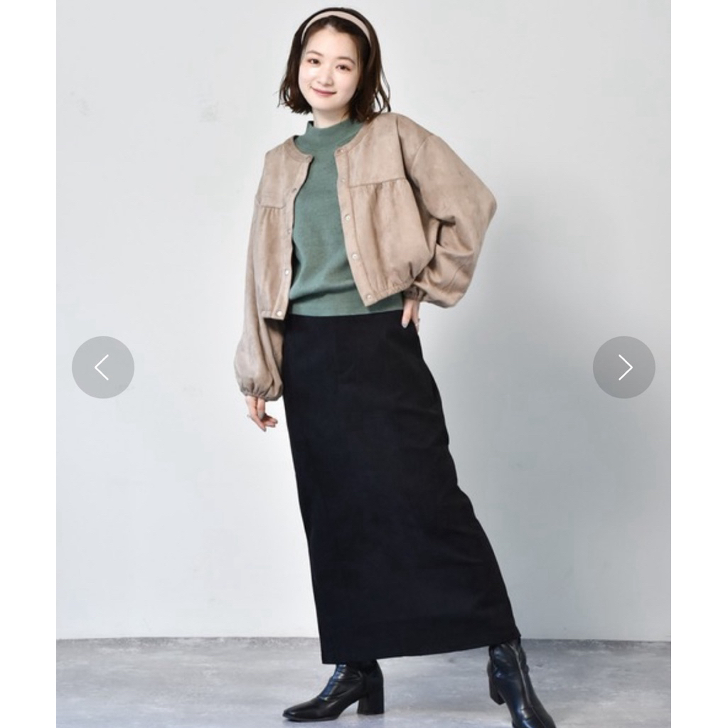 Blazer suede crop - blazer coklat - velvet suede blazer - outer lengan balon crop