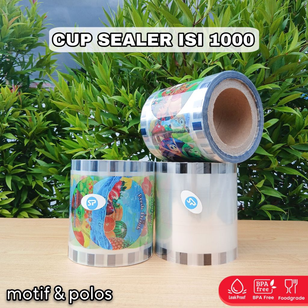 Cup sealer plastik Lid Cup sealer press isi 1000 pcs / segel gelas / press cup / seal cup