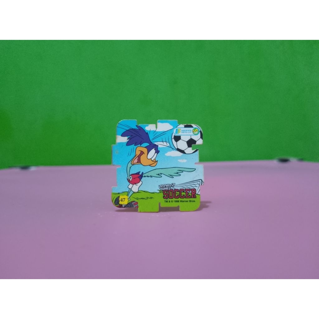Tazos / Tazos Puzzle LOONEY TUNES SOCCER 47 Warner Bros 98 Murah Retro Vintage Rare Koleksi Mainan A