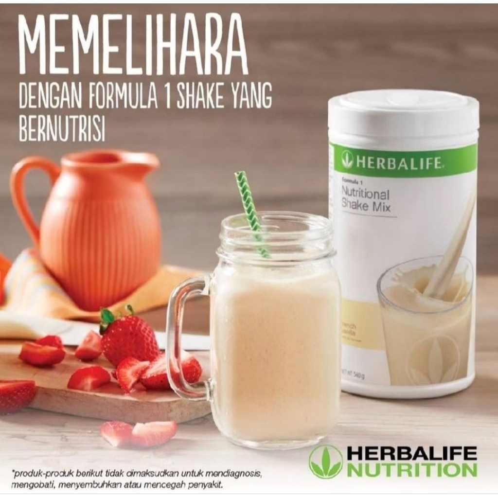 Herbalife Vanila  Original 100%Herbalife protein shake  Pelangsing Badan Cepat Dan Ampuh BPOM ampuh 