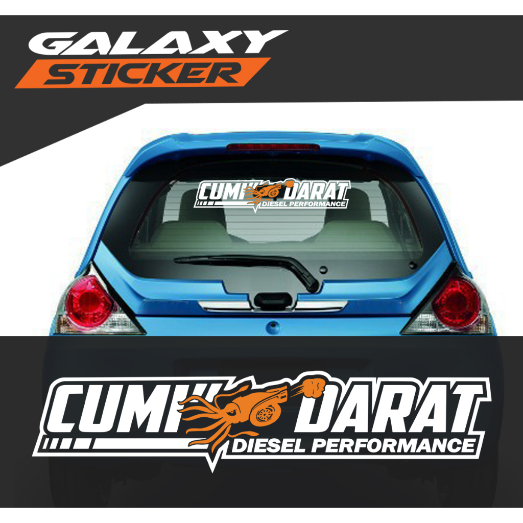 cutting sticker variasi mobil cumi cumi darat .stiker menyala cumi darat