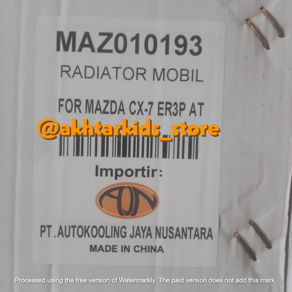 Radiator Mazda CX7 CX-7 Matic Runner