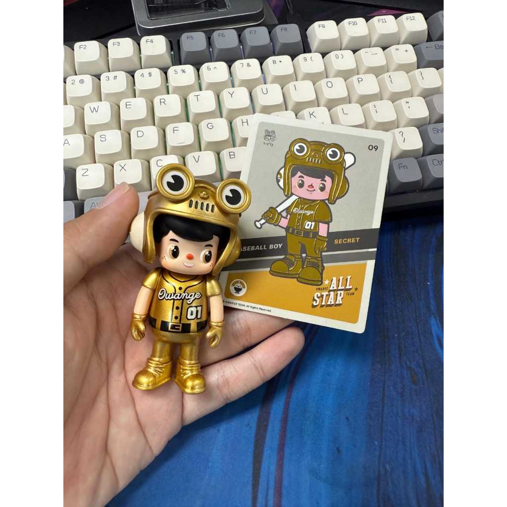 (Secret) Owange Boy All Star Blindbox Ohsome KKV Gold Baseball Kong Andri