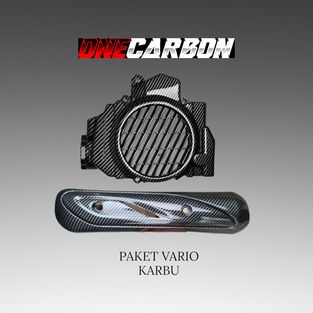 RADIATOR CARBON VARIO KARBU TUTUP KNALPOT VARIO KARBU CARBON cover radiator vario karburator carbon 