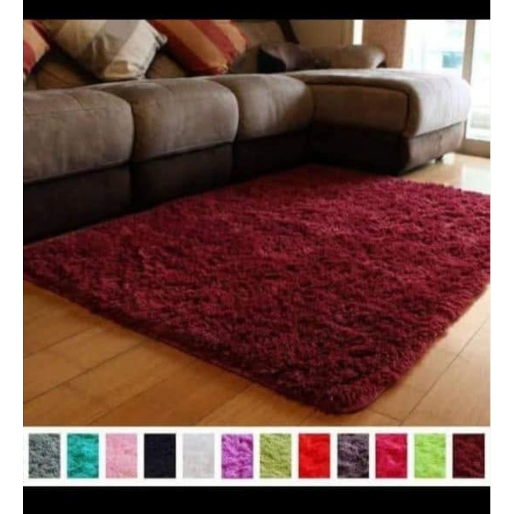 KARPET BULU KASUR BULU RUANG TAMU TENGAH KAMAR