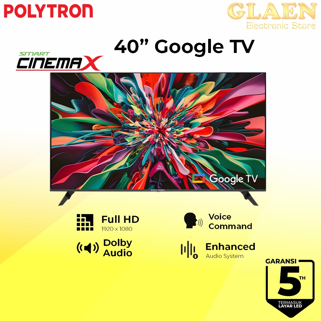 TV POLYTRON Smart Cinemax Google TV 40 inch PLD 40RG9059
