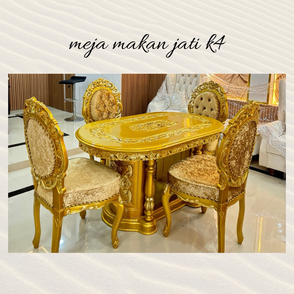meja makan jati/meja makan mewah/mejamakan k4/meja makan jati