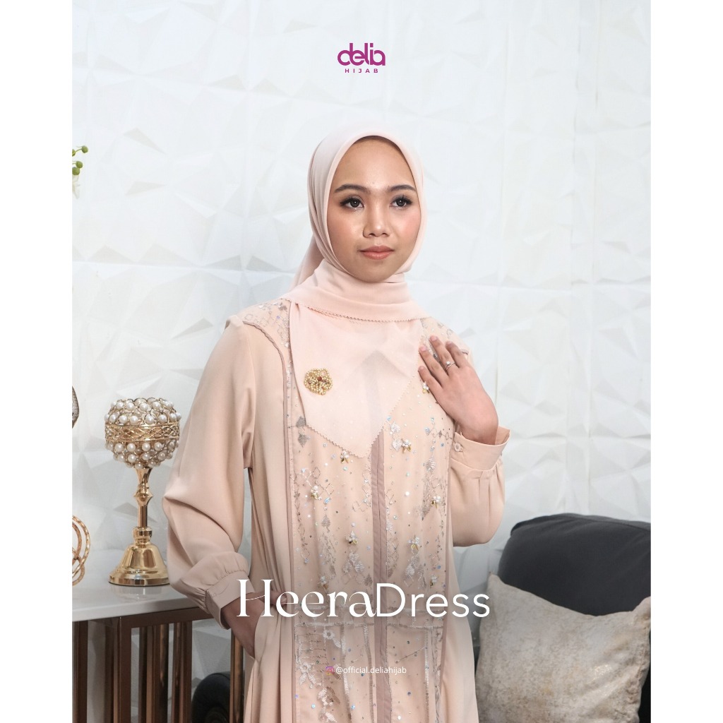 Delia Hijab - Heera Dress Wanita Dress Polos Terbaru