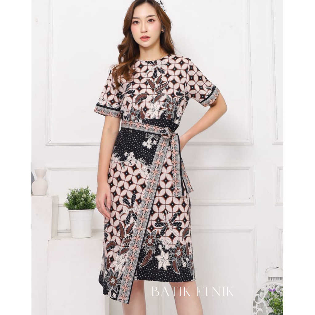 Dres Batik wanita - Dres Span Batik - 821