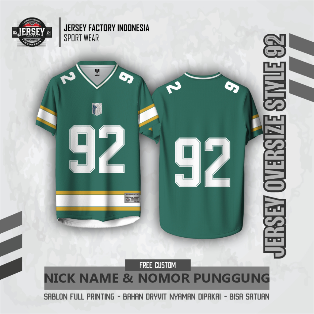 jersey second vintage casual number series rugby streatwear baseball rugby