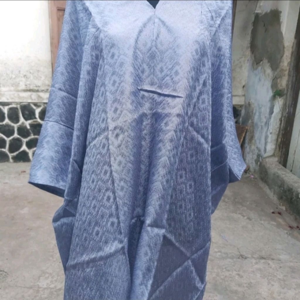 Blouse Kaftan Tunik Warna Denim