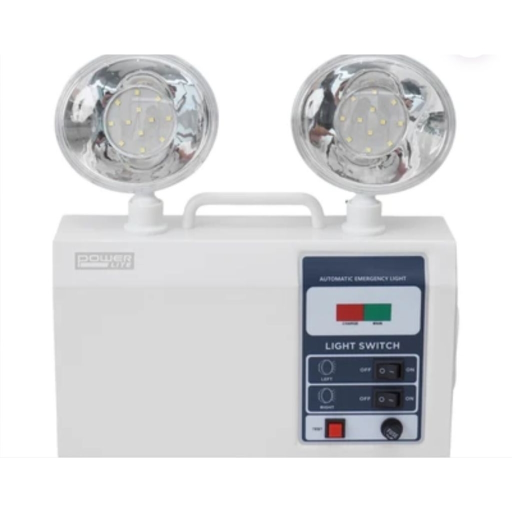 emergency lamp krisbow twin spot 2w lampu darurat POWERLITE BY KRISBOW RECHARGE
