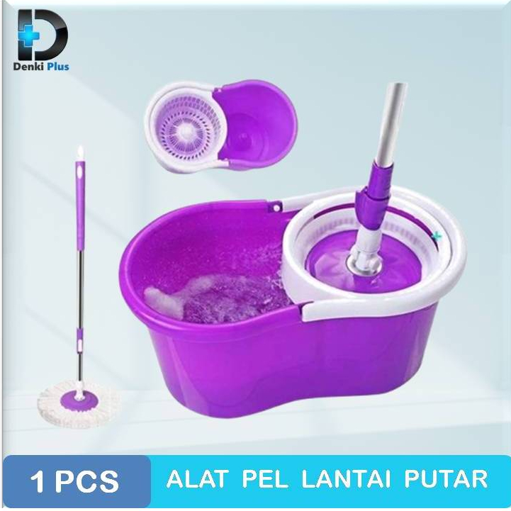 Alat Pel Lantai / Super Mop / Spin Mop / Alat pel lantai peras otomatis / Alat pel lantai putar