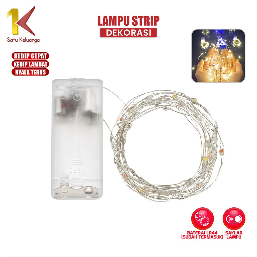 Satu Keluarga Lampu Kawat Led Tumblr C438 Dekorasi Outdoor dan Indoor Lampu Led Kawat Strip Fairy Li