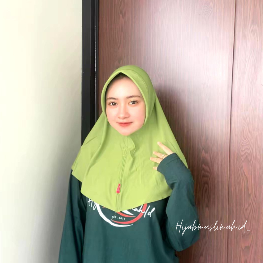 Hijab Instan Bergo Jersey Hijau Muslimat Series