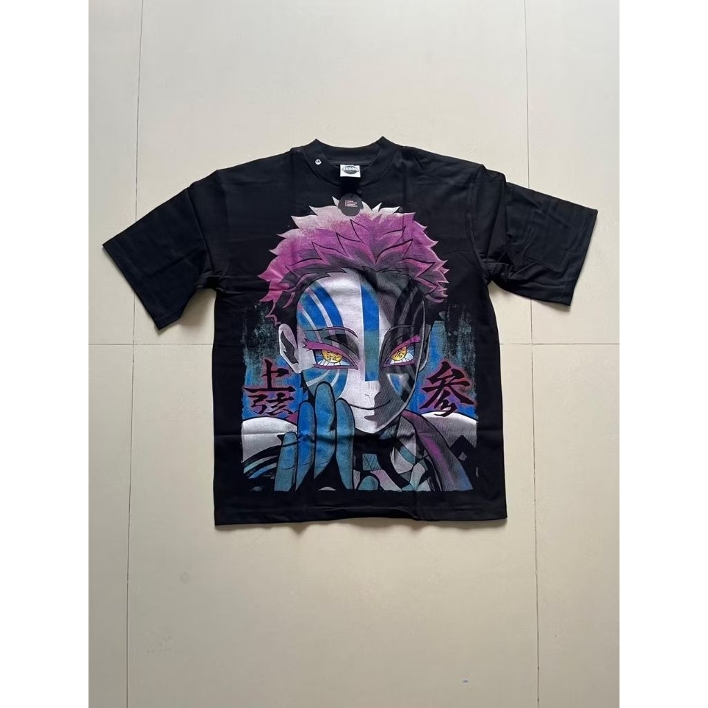 Kaos Bootleg Skaars Akaza Demon Slayer
