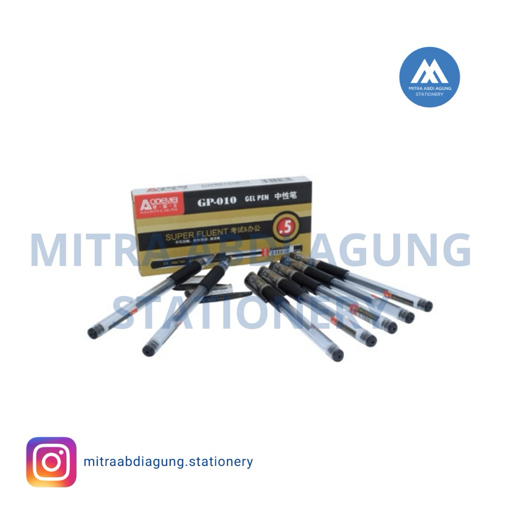 1 LUSIN ODEMEI GP-010 0.5mm SUPER FLUENT Gel Pen