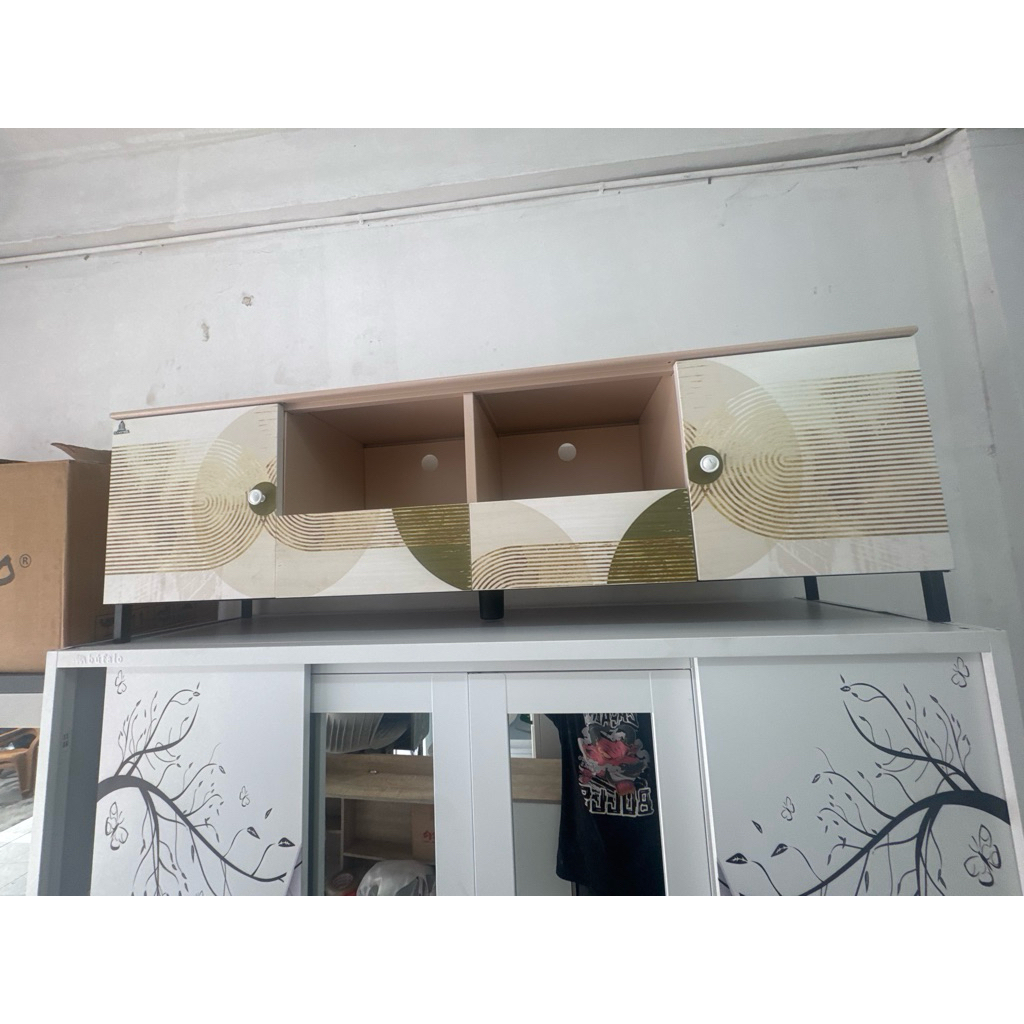 AVR 160cm Full Besi Olymsteel / Buffet TV Besi / Buffet 160cm