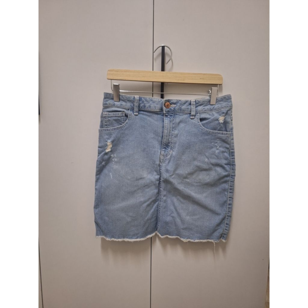 Rok Jeans Mini Merek Anko Warna Light Blue