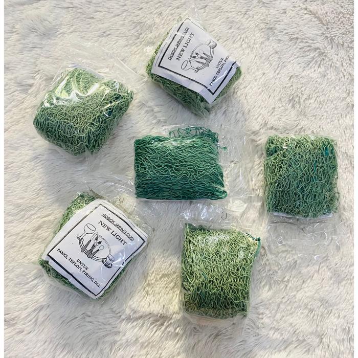 Sabut Jala Spon Cuci Piring Nylon Jaring Jala Kecil Jareng Gosok Nilon Mini (ECER)