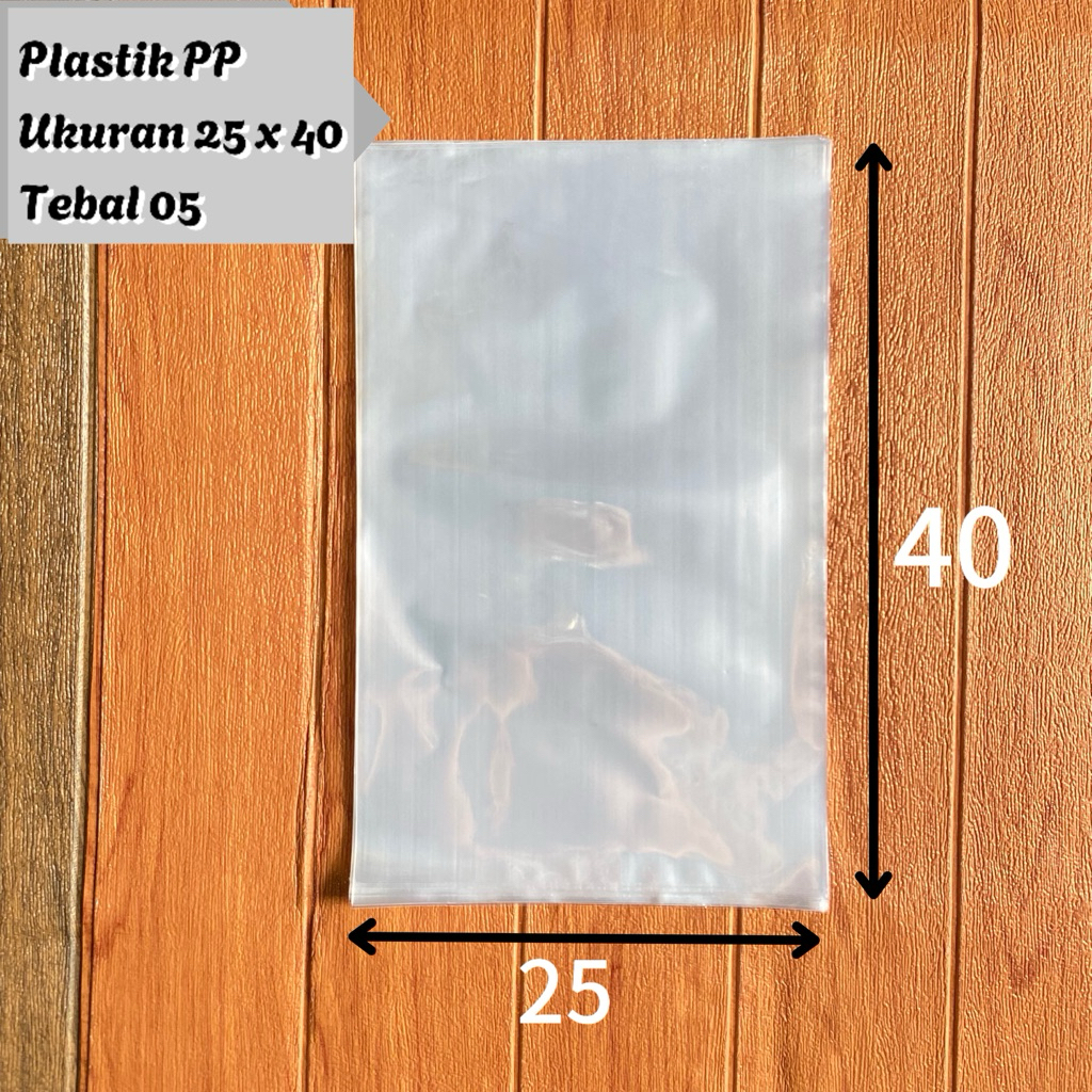 Plastik PP Ukuran 25X40 Tebal 05