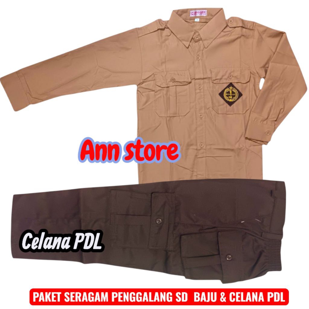 Seragam pramuka penggalang sd laki laki,Celana pramuka PDL sd laki laki,Baju pramuka  Penggalang sd