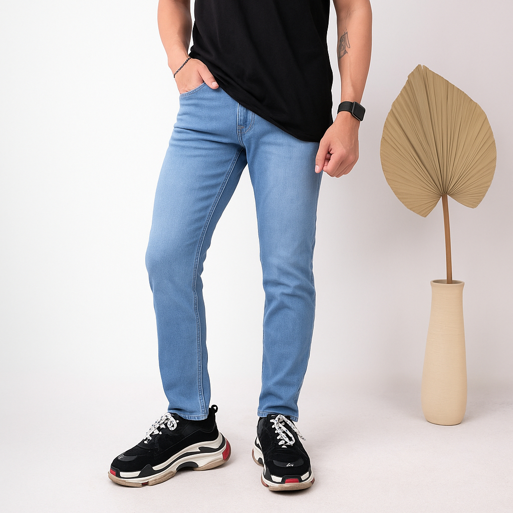 Celana Panjang Slimfit Jeans Kiddrock Pria