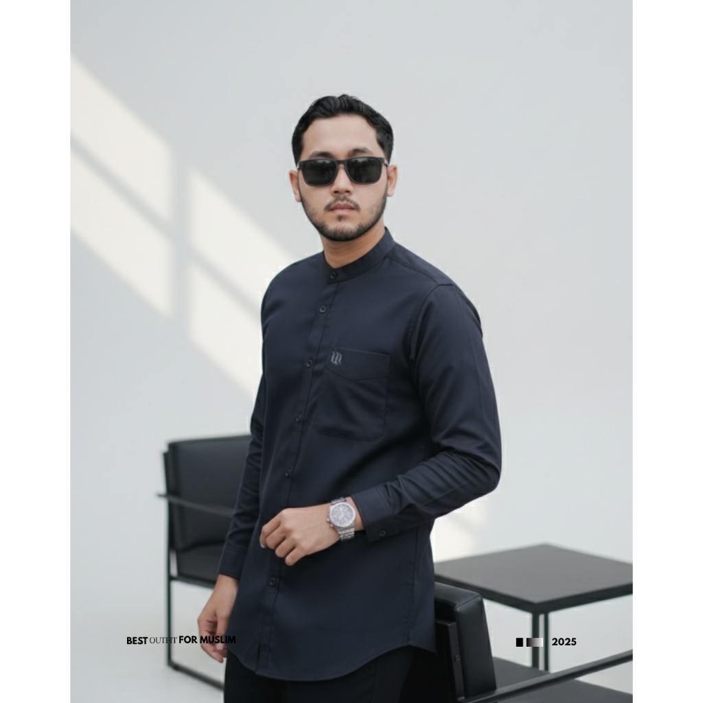 MOSPED Kemeja Koko Kemko Osman Kemeja Koko Pria Shanghai Polos Oxford COZY Baju Muslim pria terbaru