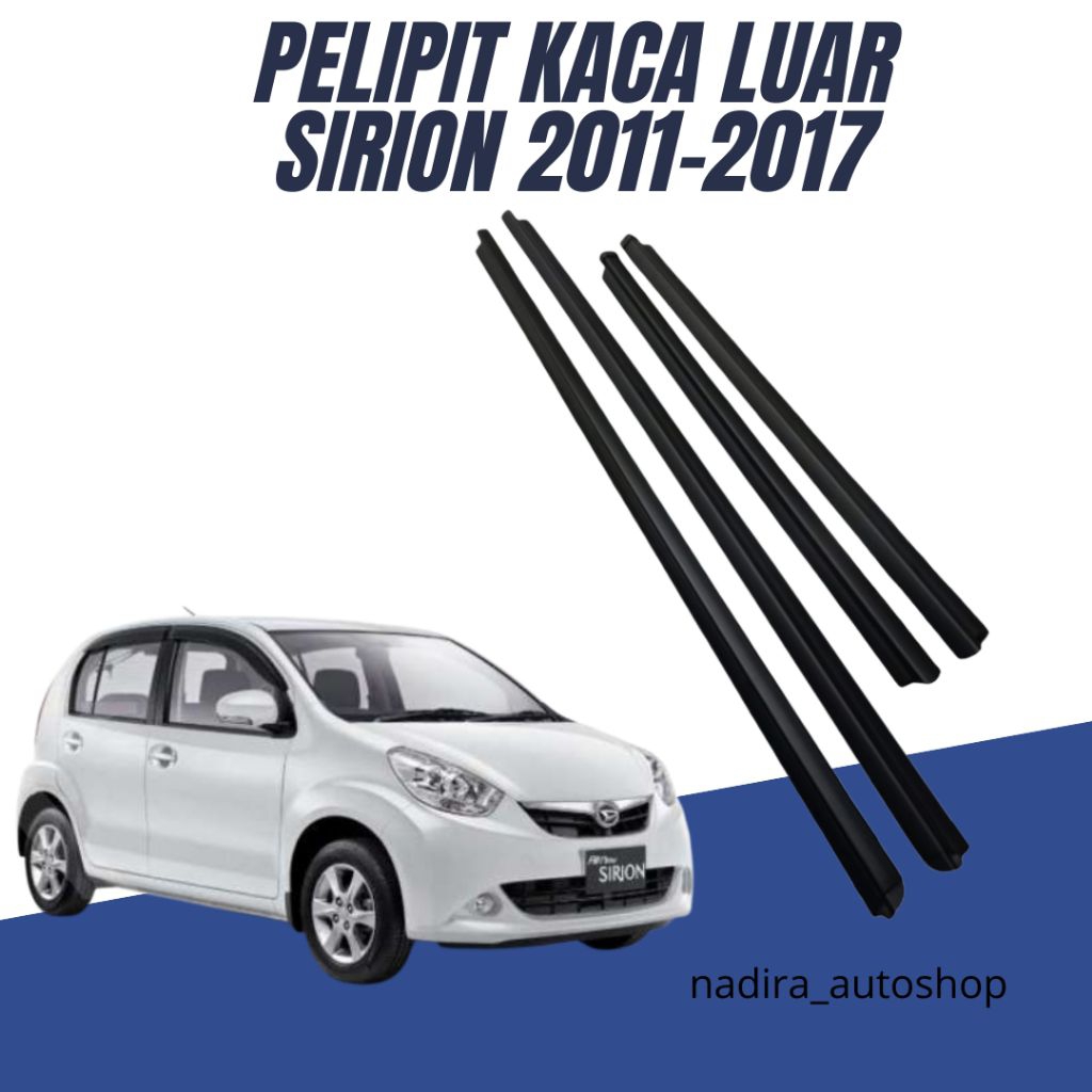 PELIPIT/LIST KACA LUAR MOBIL SIRION 2011-2017