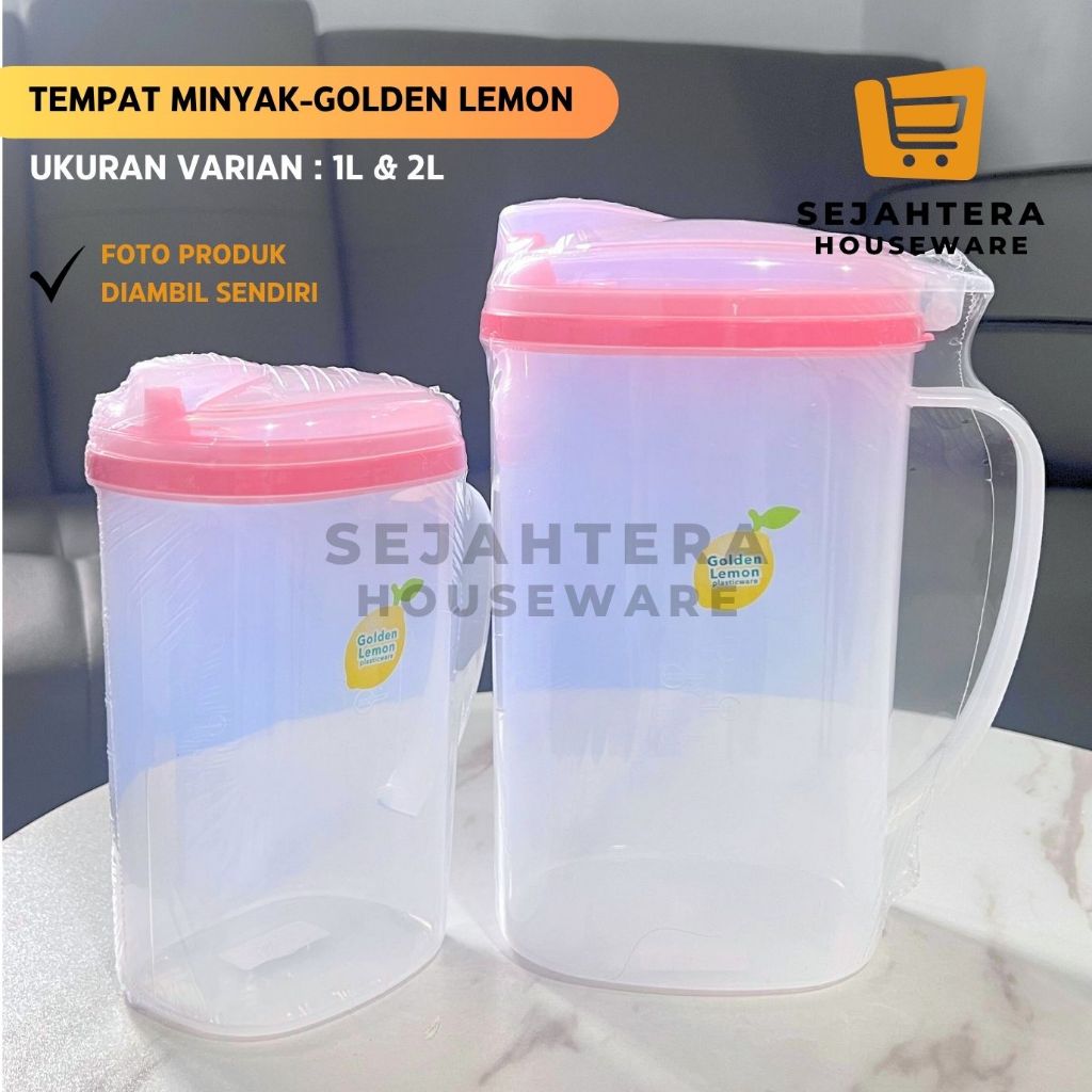 GOLDEN SUNKIST BOTOL MINYAK GORENG 1LITER & 2LITER | BOTOL MINYAK GORENG 1LITER & 2LITER | TEMPAT MI
