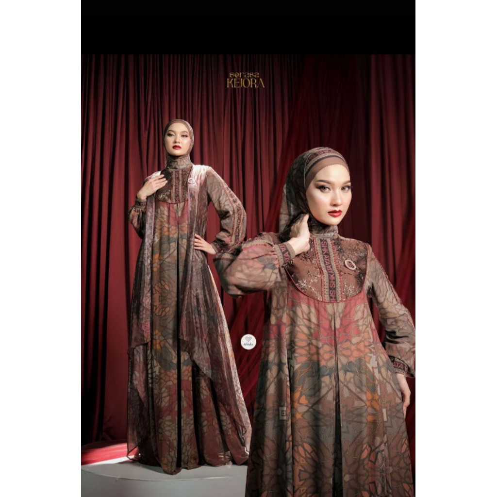 DRESS HIJAB PRINTING ROSSA DRESS BY SHKATA