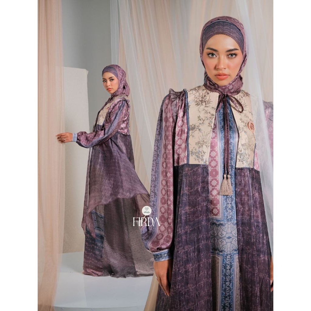 DRESS HIJAB PRINTING FIRDA DRESS BY SHKATA