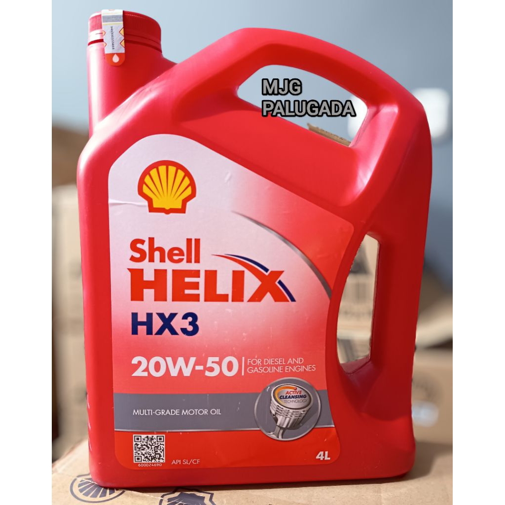 Oli Mobil Shell Helix HX3 20W-50 4Liter/Oli Mesin Diesel Dan Bensin