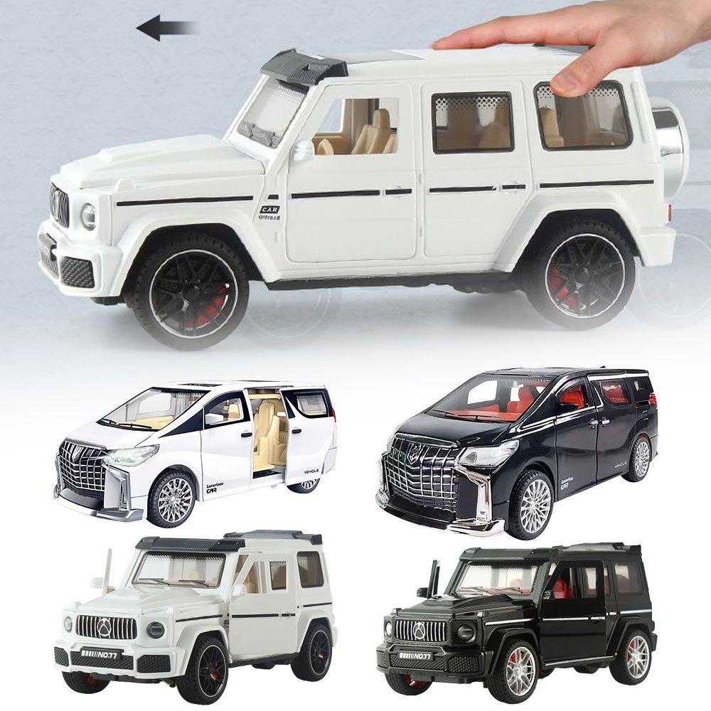 Car Toys Alphard Model Mobil Diecast Bisnis/DIE CAST Mobil Inersia Mainan Anak-anak/Dengan Musik Dap