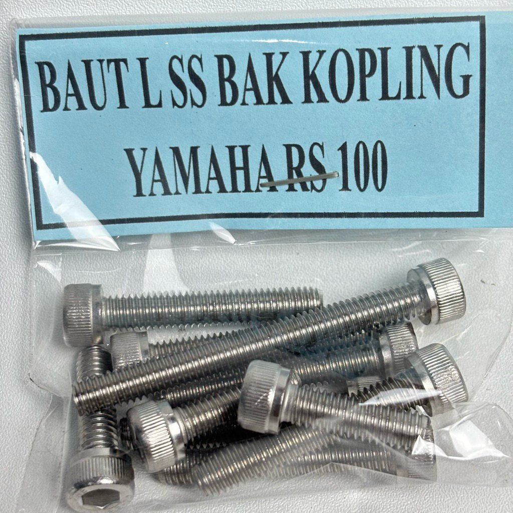 Baut L stainless bak kopling RS 100 125 RS100