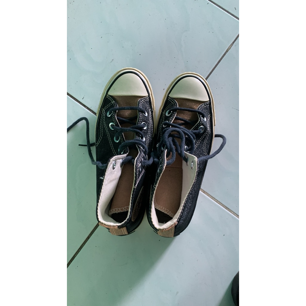 Converse Chuck 70 Glam Glitter Hi Black Gold