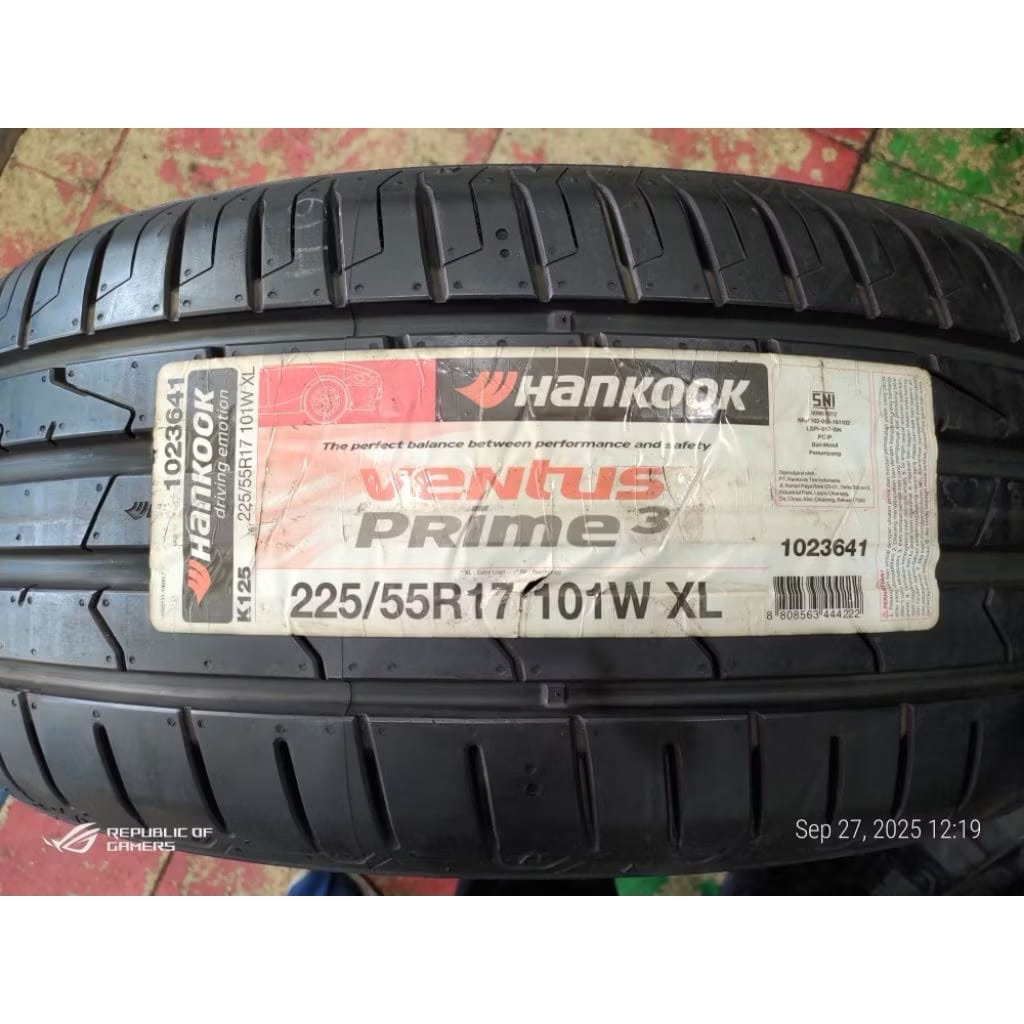 Ban Hankook Ventus Prime3 225/55 R17 (2019)