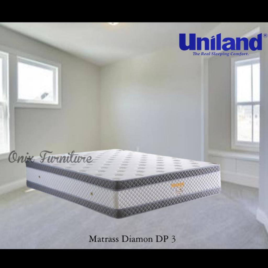 Springbed Uniland Paradise Double PlushTop Diamon 160x200cm - Putih