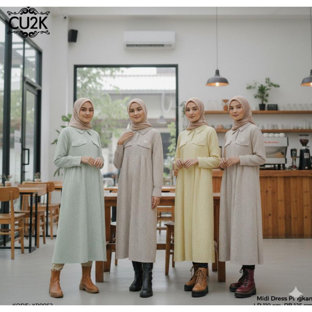 MIDI DRESS  NARA BY CU2K