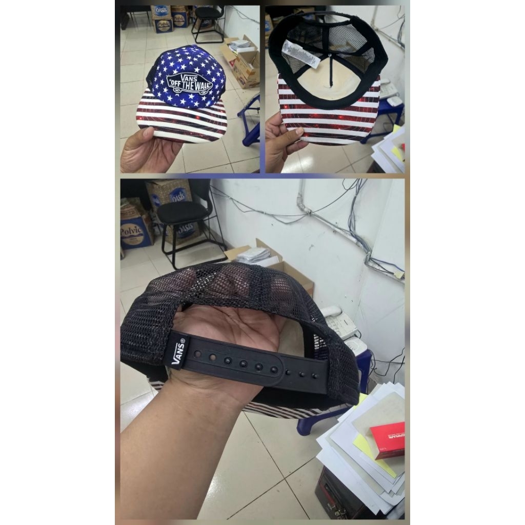 TOPI TRUCKER / JARING VANS ORIGINAL FULLTAG LIKE NEW