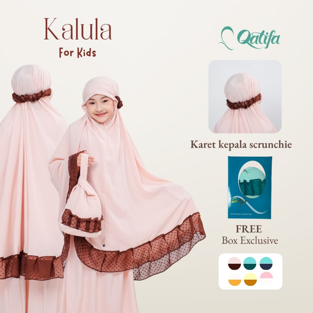 Qatifa Mukena - Mukena Anak Perempuan 9-10 Tahun Kalula Couple Ibu Anak