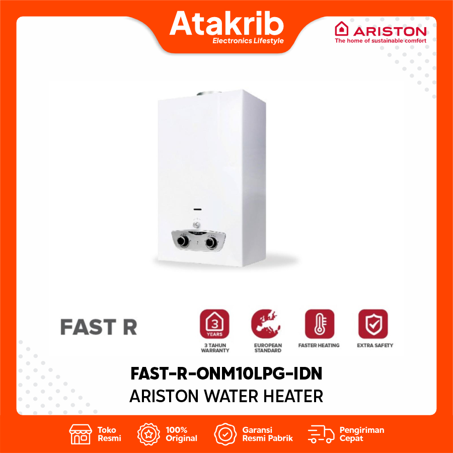 ARISTON WATER HEATER FAST-R-ONM10LPG-IDN Fast R 10 liter