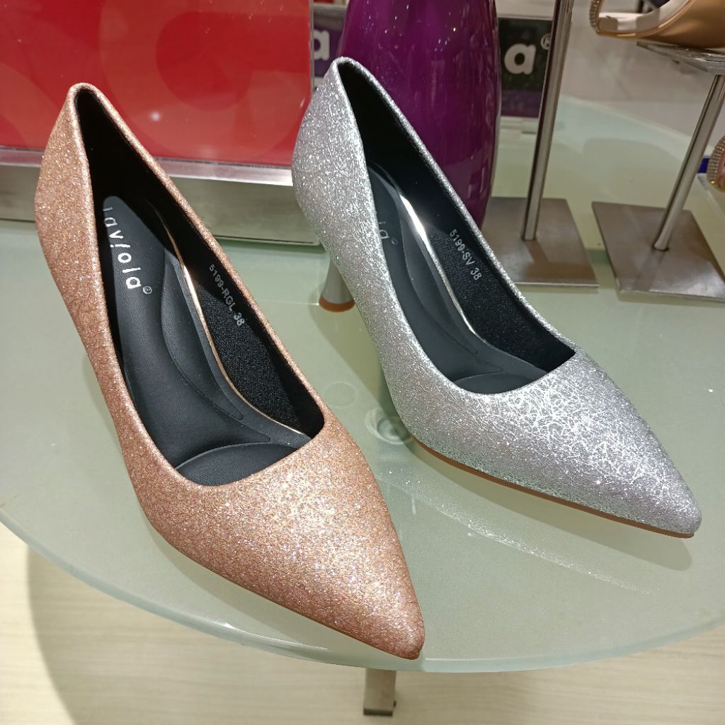 sepatu wanita fantofel pesta heels 7cm LAVIOLA original