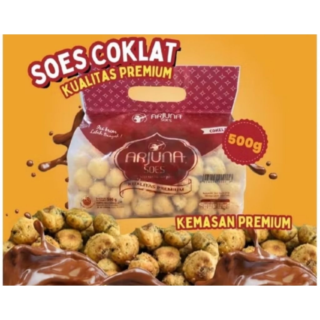 Arjuna Soes kering isi Coklat Lumer 500gr