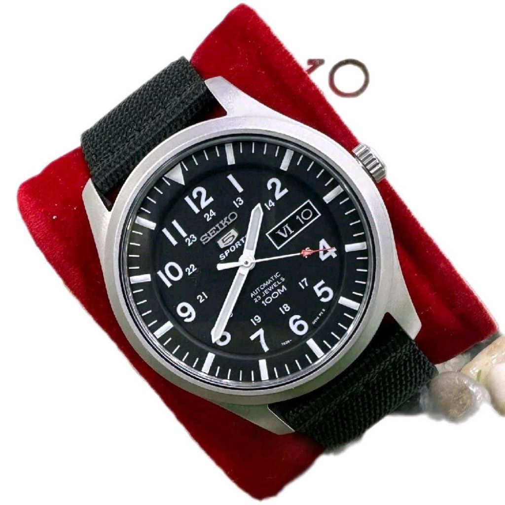 Seiko 5 sports Military Black Dial Original