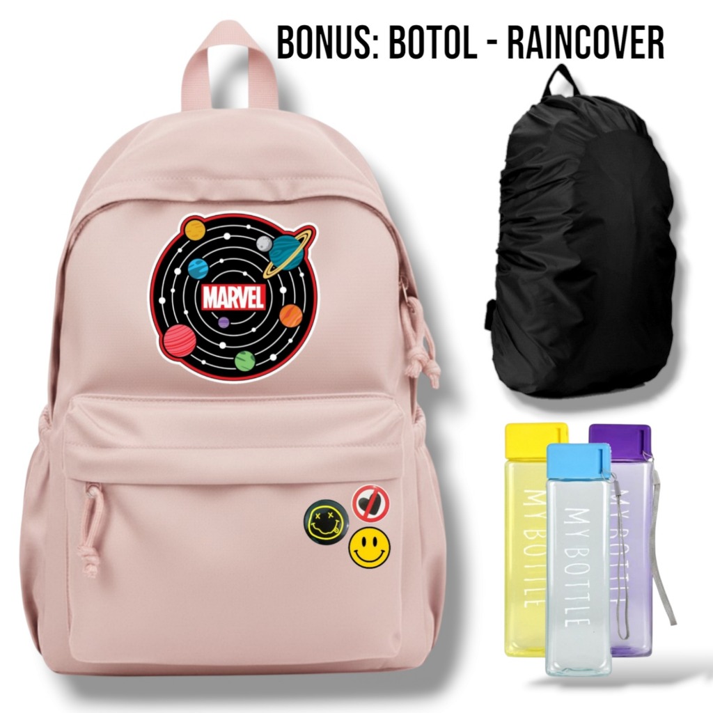 tas marvel -  tas ransel pria wanita -  tas sekolah keren -  backpack superhero -  tas anak remaja -